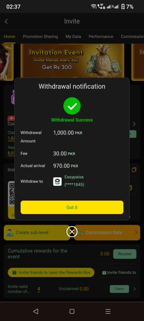 1ppp earning proof
