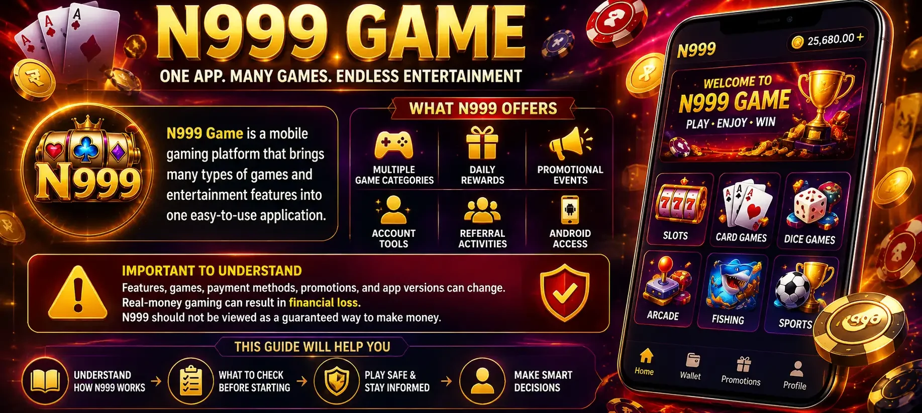 N999 Game mobile gaming platform banner